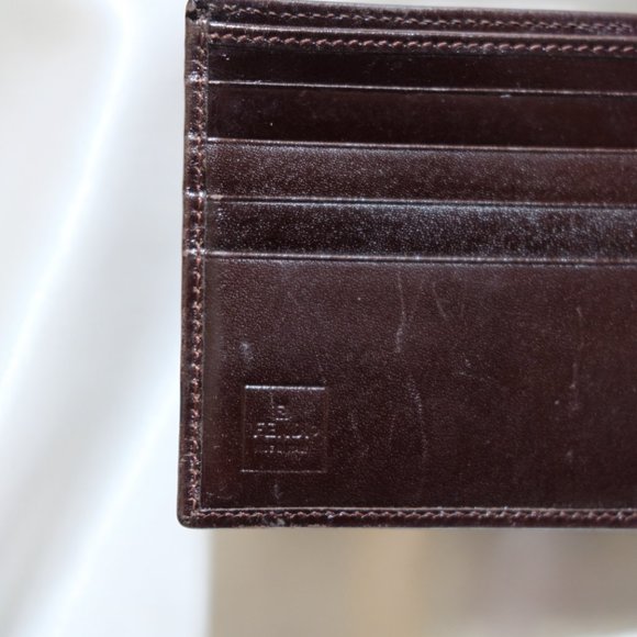 ✨ Authentic Pre-loved FENDI Zucca Bifold Wallet - Brown Canvas Leather - Picture 3 of 6